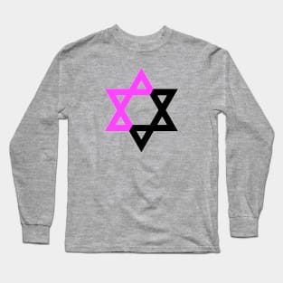 Queer Anarchist Magen David Long Sleeve T-Shirt